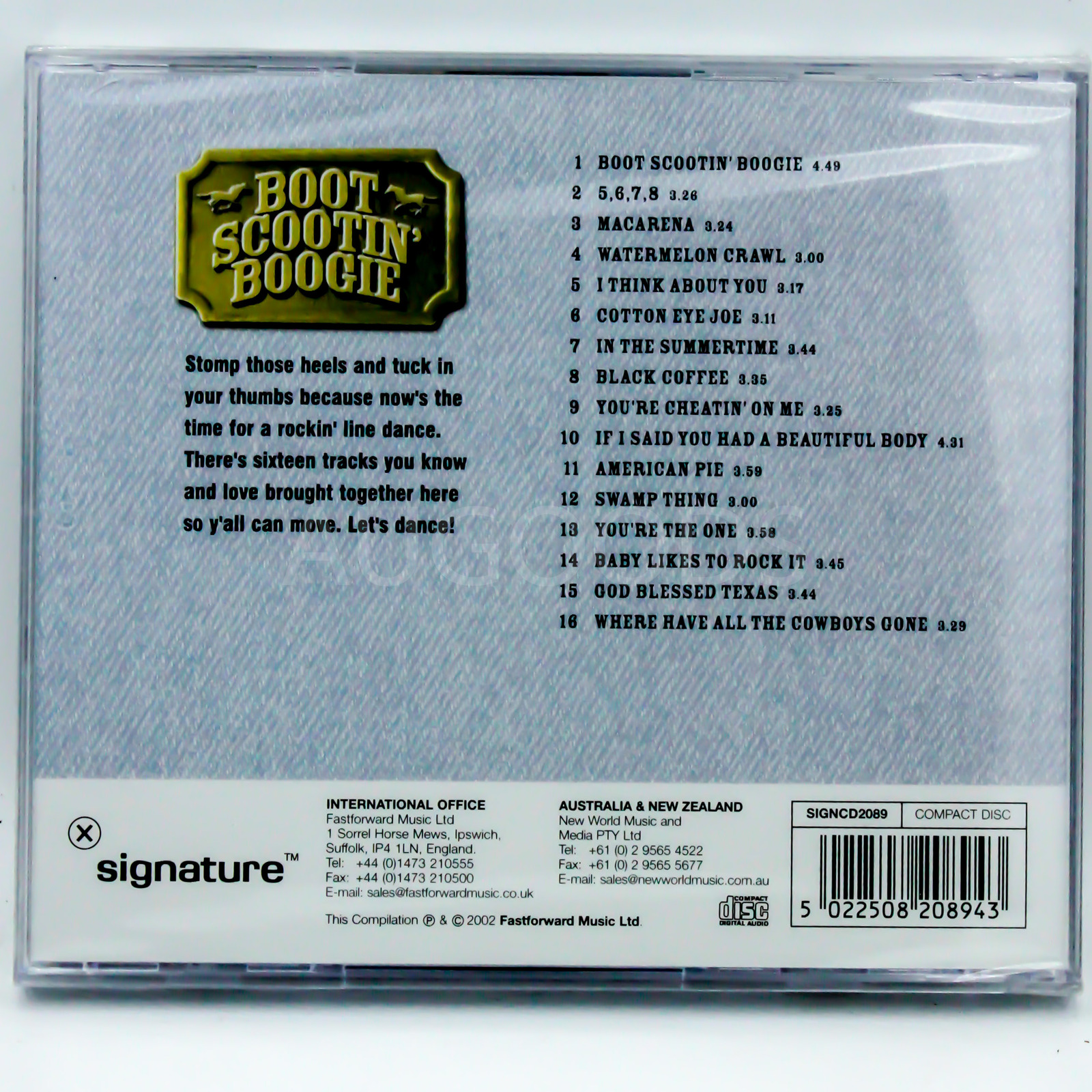 BOOT SCOOTIN BOOGIE BRAND NEW SEALED MUSIC ALBUM CD AU STOCK eBay