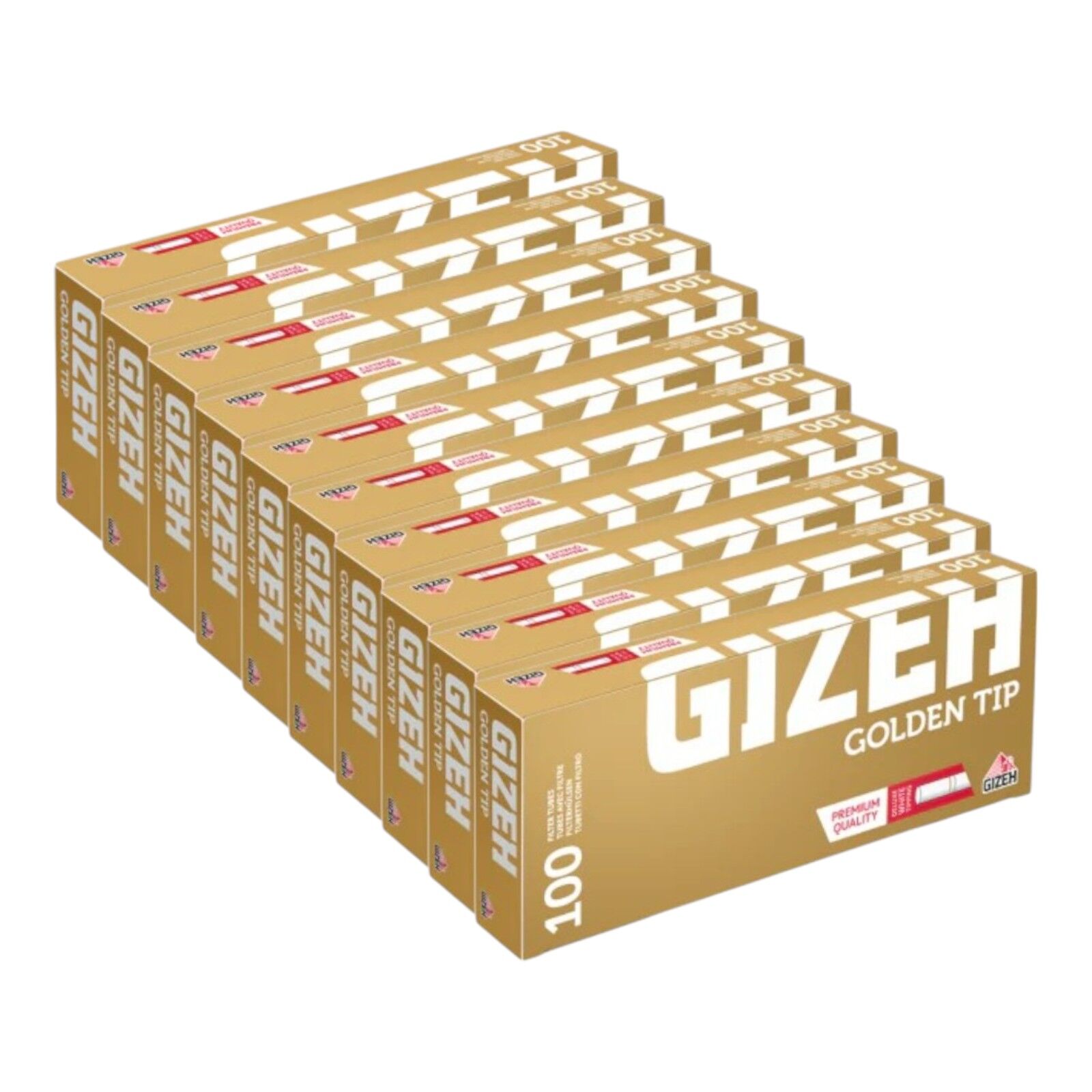 1000x Gizeh Premium Golden Tip Filter Tubes King Size Cork Tobacco  Cigarette