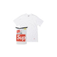 Supreme x Hanes Tagless Tees White 3 Pack - Size L- Limited Edition