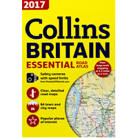 2017 Collins Essential Road Atlas Britain -Collins Maps Hardcover Book
