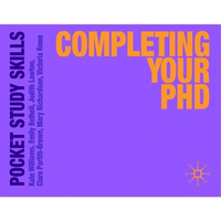 Completing Your PhD: Pocket Study Skills - Education Book