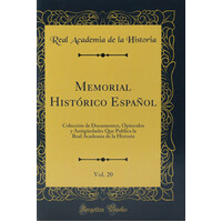 Memorial Historico Espanol Real Academia de La Historia Hardcover Book