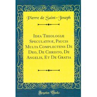 Idea Theologiae Speculativae, Paucis Multa Complectens De Deo, De Christo, De Angelis, Et De Gratia (Classic Reprint) Book