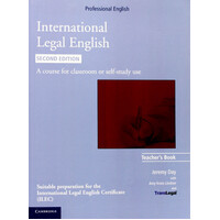 International Legal English Teacher's Book Paperback Book