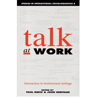 Talk at Work Paperback Book