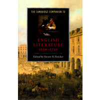 The Cambridge Companion to English Literature, 1650-1740 -Cambridge Companions to Literature Book