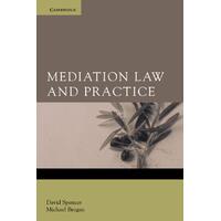 Spencer, D: Mediation Law and Practice -Spencer, David,Michael Paperback Book