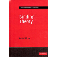 Binding Theory -Cambridge Textbooks in Linguistics - Language Arts Book