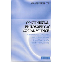 Continental Philosophy of Social Science -Yvonne Sherratt Hardcover Book