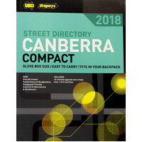 Canberra Compact Street Directory 2018 6th ed -UBD Gregory's Paperback Book