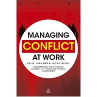 Managing Conflict at Work Hardcover Book