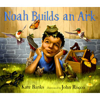 Noah Builds an Ark -John Rocco Kate Banks Hardcover Children's Book