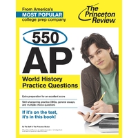 550 AP World History Practice Questions: College Test Preparation Paperback