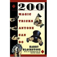 200 Magic Tricks Anyone Can Do Harry Blackstone Paperback Book
