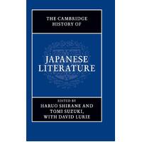 The Cambridge History of Japanese Literature Paperback Book