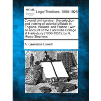 Colonial Civil Service Law Book