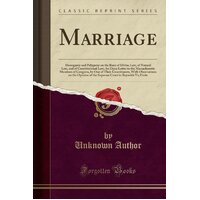 Marriage Unknown Author Paperback Book