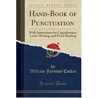 Hand-Book of Punctuation William Joynson Cocker Paperback Book