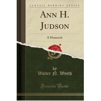 Ann H. Judson Walter N Wyeth Paperback Book