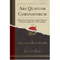 Ars Quatuor Coronatorum, Vol. 50 Paperback Book