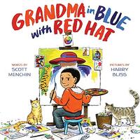 Grandma in Blue with Red Hat Harry Bliss Scott Menchin Paperback Book