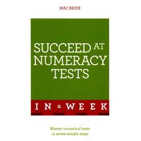 Succeed At Numeracy Tests In A Week Education Book