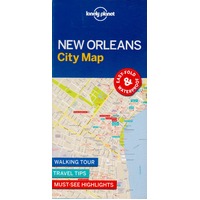 Lonely Planet New Orleans City Map Paperback Book