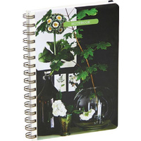 Botanical Style Medium Spiral-Bound Notebook - General Book