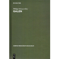 Galen -On Semen (Corpus Medicorum Graecorum) -Galen,P.De Lacy History Book