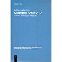 Carmina amatoria -Publius Ovidius Naso History Book
