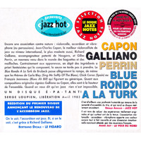 Blue Rondo A La Turk -Capon, Jean-Charles / Galliano / Perrin CD