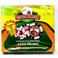 A Poker Evening with Jazz Music - includes FREE POKER PLAYING CARDS NEW SEALED