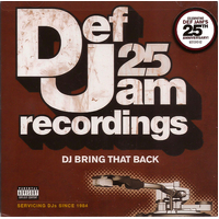 Def Jam 25 Dj Bring That Back 1984 2008 Various -Various Artists CD