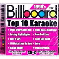 Billboard Top Karaoke: 90'S, Vol. 1 -Various CD