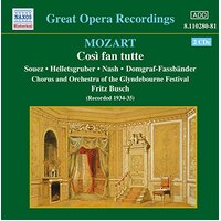 Cosi Fan Tutte -Mozart , Marston , Souez , Helletsgruber , Busch & 4 More CD