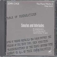 Cage Piano Works 2 Sonatas Interludes For Prepared Piano -Vandre,Philipp  CD