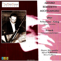 Arturo Benedetti Michelangeli plays Schumann, Franck, Grieg piano concertos NEW
