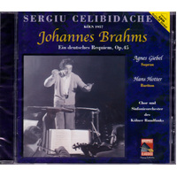 Brahms Ein Deutsches Requiem -Johannes Brahms, Sergiu Celibidache, Agnes CD