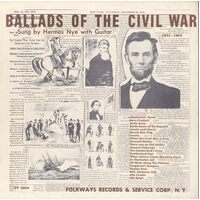 Ballads of the Civil War - Hermes Nye CD