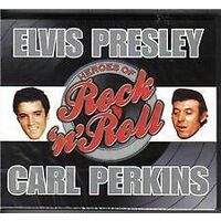 ELVIS PRESLEY & CARL PERKINS HEROES OF ROCK 'N' ROLL 2 DISC MUSIC CD NEW SEALED