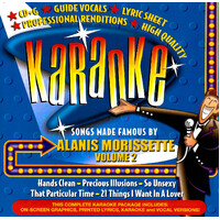 KARAOKE- songs made famous by Alainis Morissette volume 2 MUSIC CD NEW SEALED