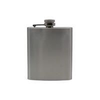 7oz Hip Flask Liquor Alcohol Stainless Steel 