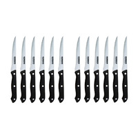 12 Steak Knives Dinner Set Stainless Steel Sharp Serrated Dishwasher Safe Knife