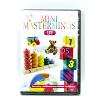 Mini Masterminds 123 -Educational DVD Series Rare Aus Stock New Region ALL
