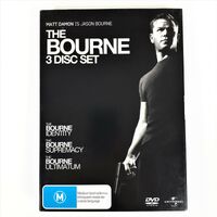 The Bourne 3 Disc Set - Rare DVD Aus Stock New Region 2,4