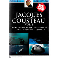 Jaques Costeau Vol1 Coco Island -Educational DVD Series Rare Aus Stock New