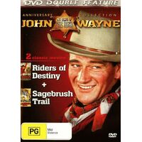John Wayne Riders of Destiny + Sagebrush Trail - Rare DVD Aus Stock New