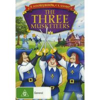 THE THREE MUSKETEERS A STORYBOOK CLASSIC -Kids DVD Rare Aus Stock New Region 4