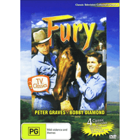 FURY - 4 CLASSIC TV EPISODES -DVD Series Rare Aus Stock -Family New