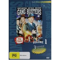 GANG BUSTERS VOL 1 3 EXPLOSIVE EPISODES Kent Taylor Irene Hervey,- DVD